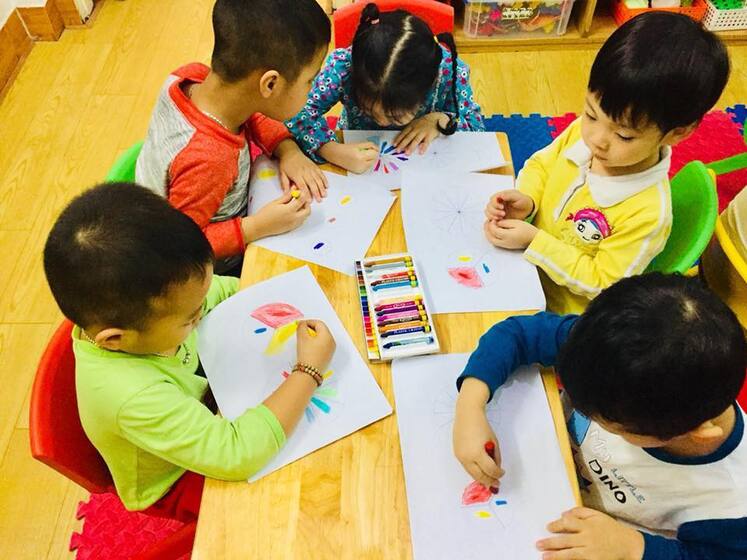 Top các mẹo khi dạy trẻ mầm non học vẽ  Kids ArtMusic Saigon