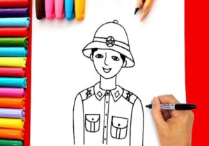 5 Bước Vẽ Chú Bộ Đội Cực Kỳ Đơn Giản Cho Trẻ Tập Vẽ – POPS Kids Learn