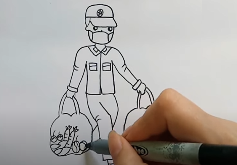 5 Bước Vẽ Chú Bộ Đội Cực Kỳ Đơn Giản Cho Trẻ Tập Vẽ - POPS Kids Learn