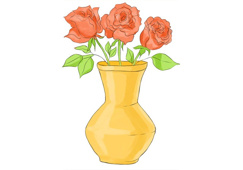 Top 397 tranh vẽ bình hoa đơn giản hay nhất  Tin Học Vui