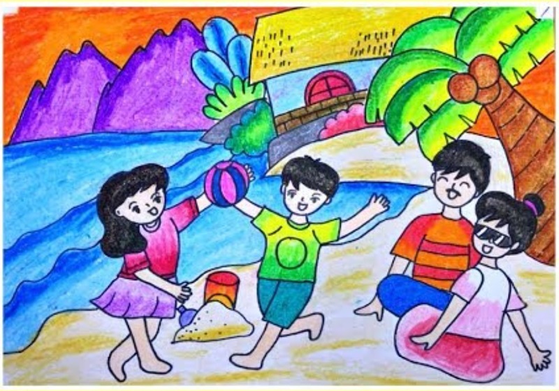 Vẽ Gia đình hạnh phúc  Vẽ tranh chủ đề gia đình  How to draw HAPPY FAMILY   YouTube