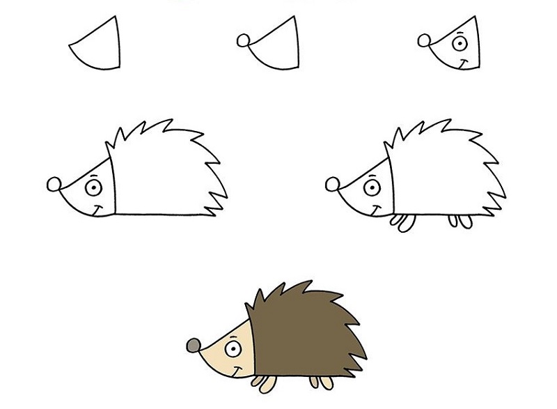 Cách vẽ những loài vật đơn giản và giản dị mang lại bé