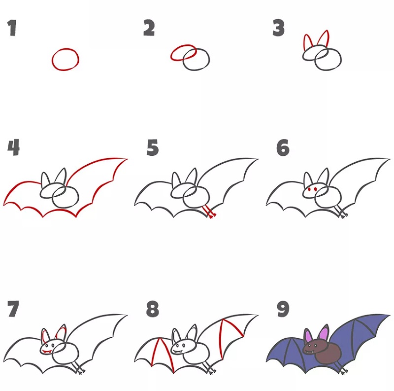 cách vẽ hình loài vật cho tới bé