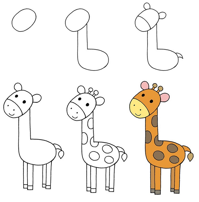Hình vẽ con vật đơn giản dễ thương  Đồ nét các con vật  Downloadvn
