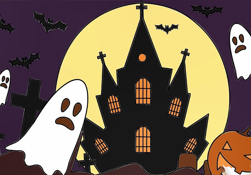 Vẽ tranh đề tài lễ hội Halloween đẹp nhất và đơn giản