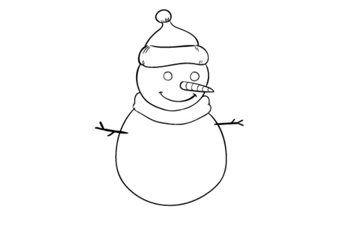 Cách vẽ người tuyết  Dạy Vẽ