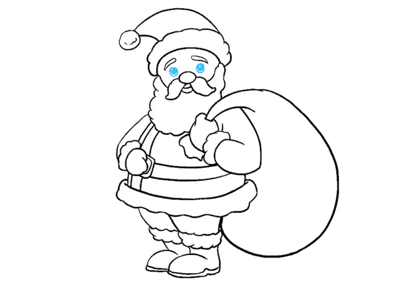 Cách vẽ ông già Noel đơn giản chỉ vài bước cho bé