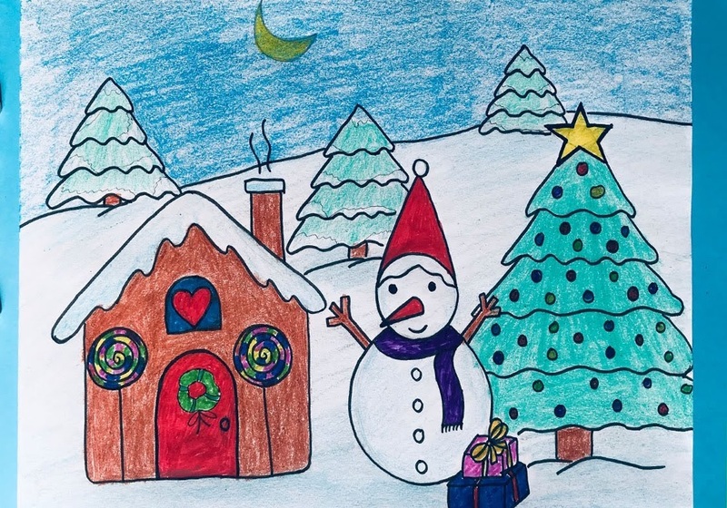 Cách vẽ tranh Noel đơn giản và đẹp nhất cho bé