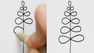 cách vẽ cây thông noel đẹp nhất