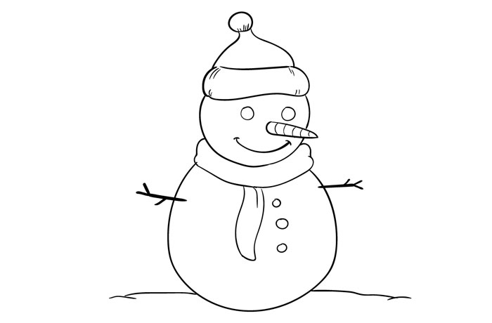 Vẽ Người Tuyết cực kì dễ thương  How to draw a Snowman  YouTube