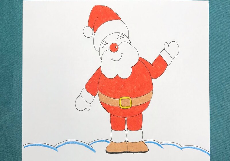 Cách vẽ tranh Noel đơn giản và đẹp nhất cho bé