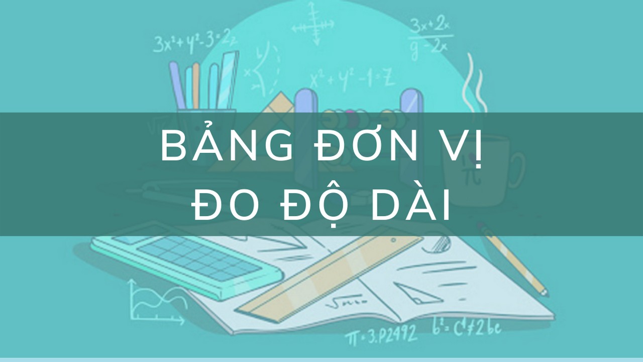 bảng đơn vị đo độ dài toán lớp 3