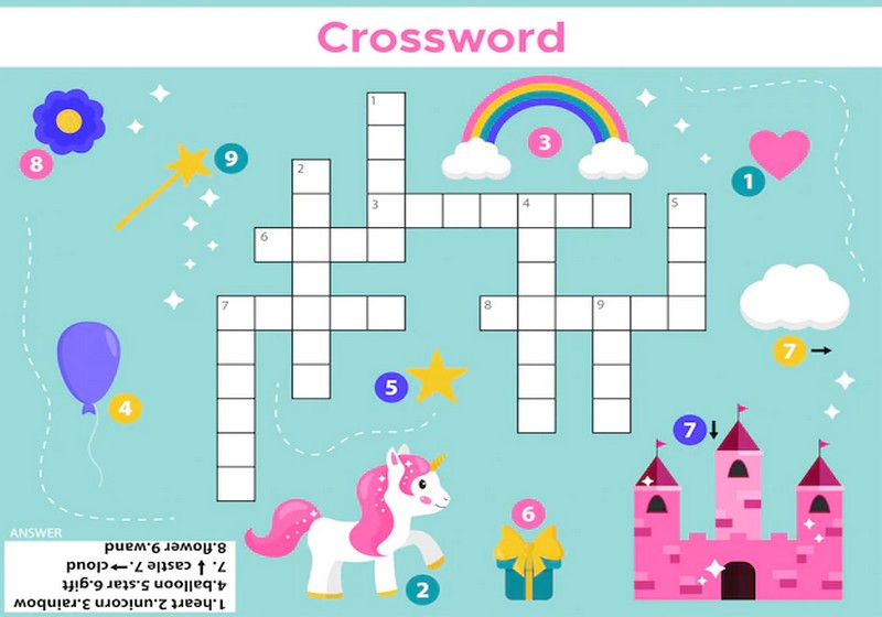 game tiếng anh lớp 2 Crossword