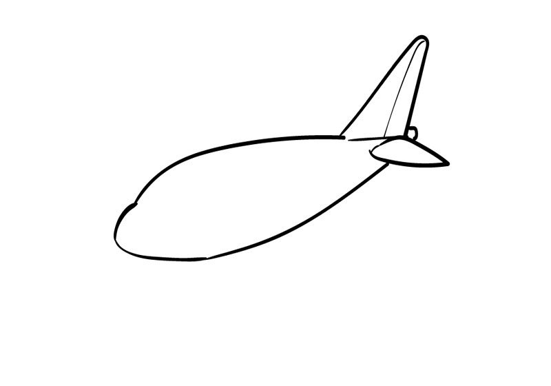 vẽ máy bay đơn giản