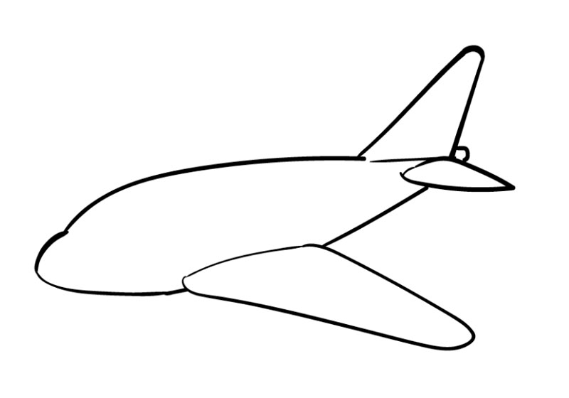 hình vẽ máy bay dễ thương
