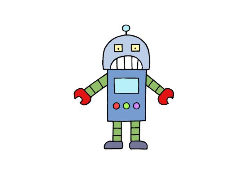Vẽ Tay Các Yếu Tố Minh Họa Bộ Robot Dễ Thương  Minh họa PSD Tải xuống miễn  phí  Pikbest