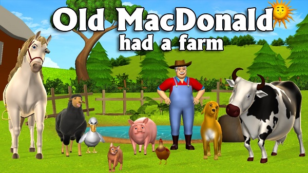 Bài hát Old MacDonald Had A Farm với chủ đề về động vật