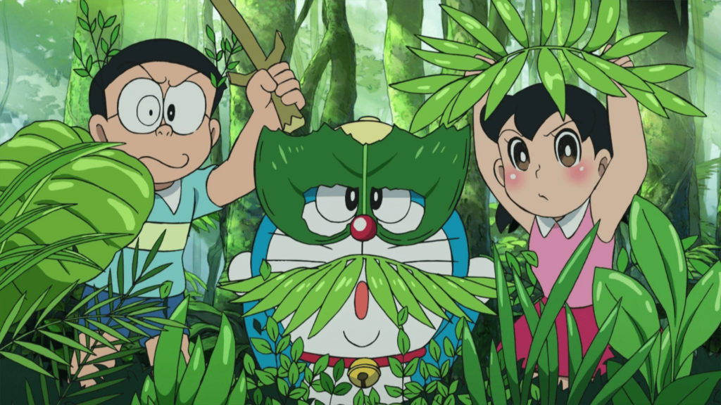 Nobita nhìn thấy một cây non thương hiệu mệnh danh là Kibo và chung nó hoạt động và sinh hoạt như 1 loài vật.