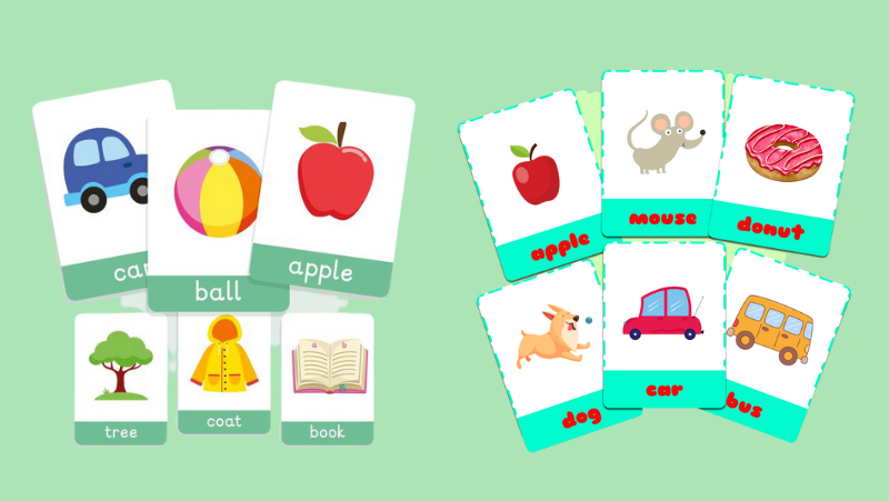 Flashcard là học cụ được chuyên gia khuyên dùng khi áp dụng phương pháp Glenn Doman