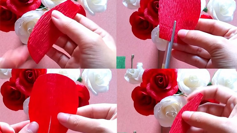 Cách gấp hoa hồng từ giấy nhún dành tặng mẹ.