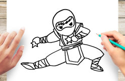 vẽ hình ninja