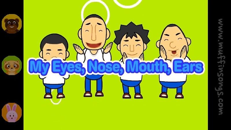 bài hát về các bộ phận cơ thể tiếng anh