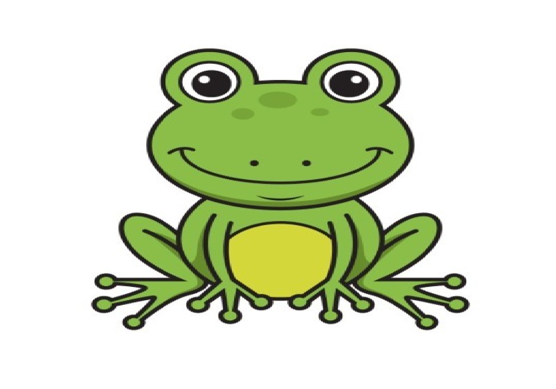 cách vẽ con ếch đơn giản