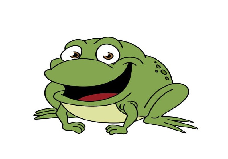 tranh vẽ con ếch