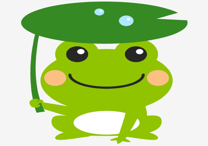 vẽ con ếch đơn giản