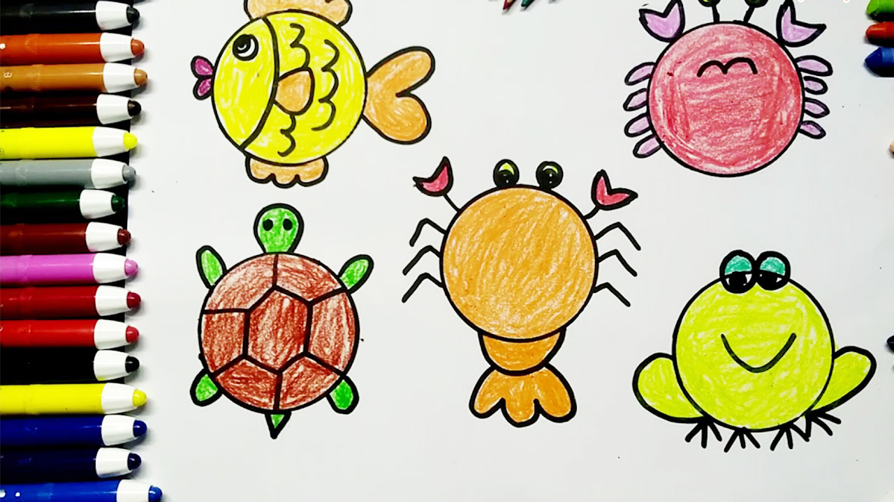 50 Mẫu tranh tô màu con vật đáng yêu và ngộ nghĩnh dành cho bé tập tô