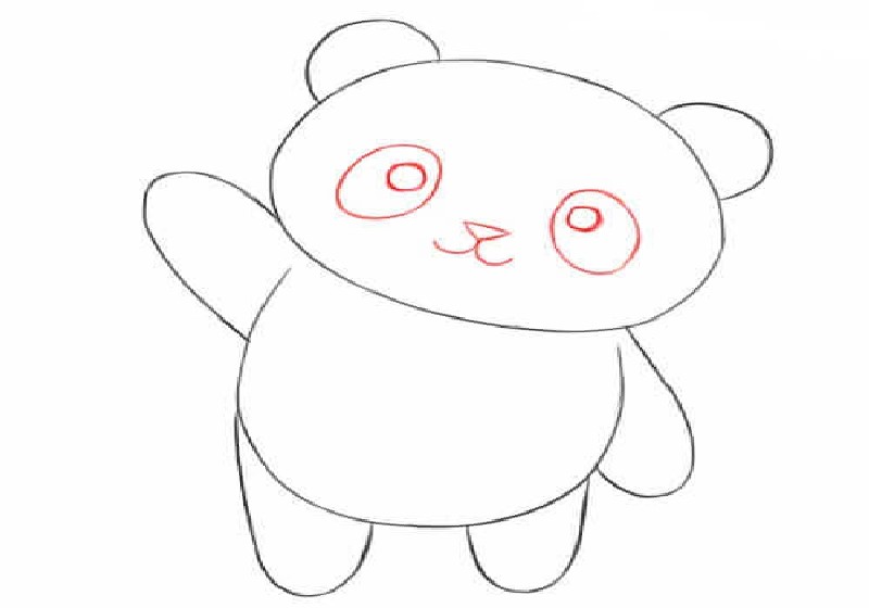 vẽ gấu trúc kiki