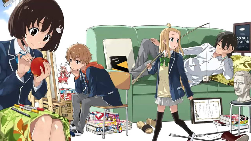 Anime học đường - Rắc rối ở câu lạc bộ mỹ thuật