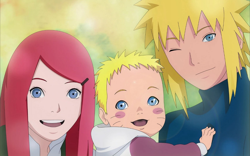 Minato và Kushina - cha mẹ của Naruto