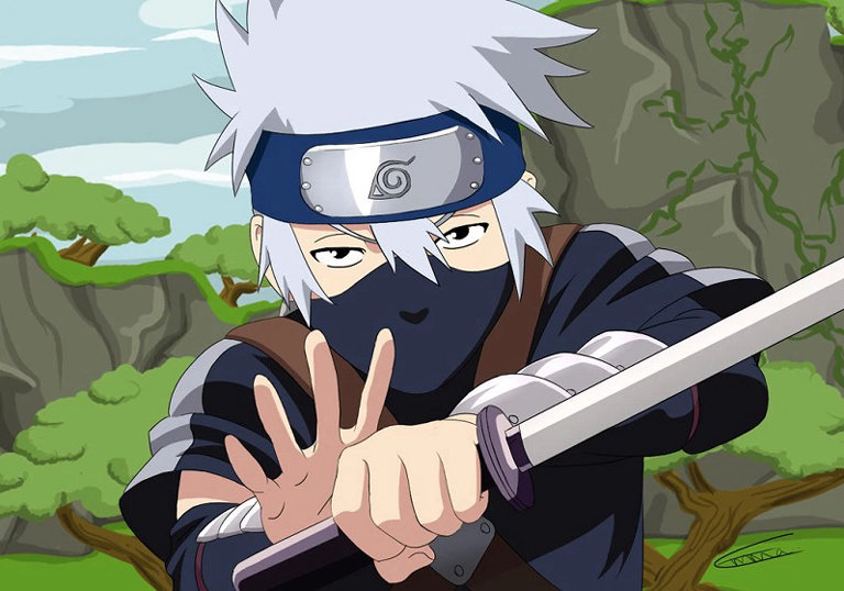 khuôn mặt thật của thầy kakashi