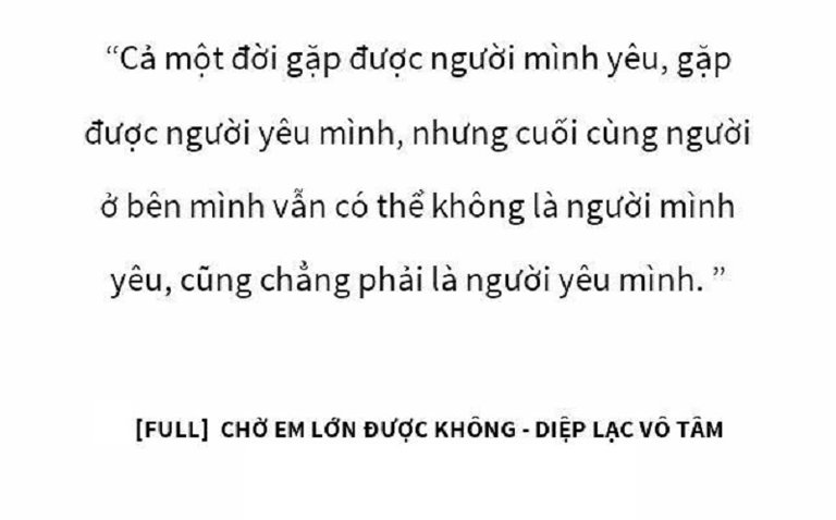 Diệp Lạc Vô Tâm tiếng trung