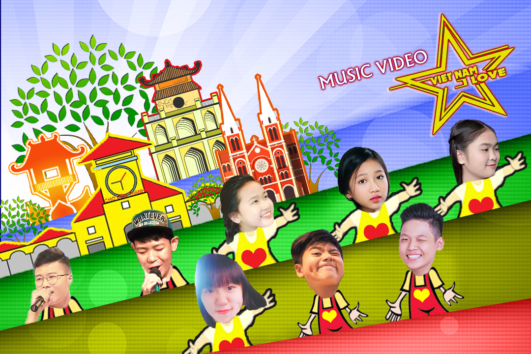 Mai Chí Công tập hợp 4 quán quân The Voice Kids thực hiện MV Vietnam, I love