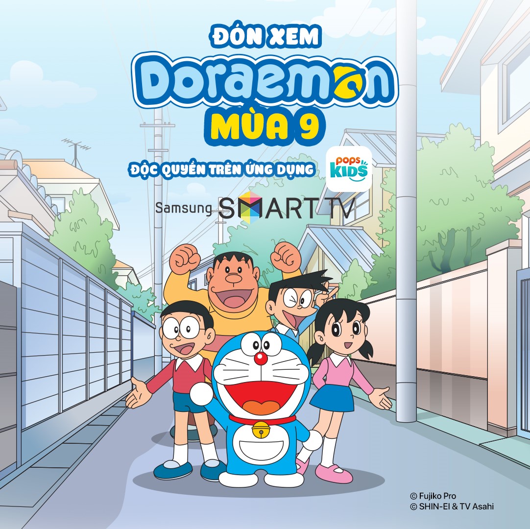 Doraemon Mùa 9 “đổ bộ” POPS Kids app trên Samsung Smart TV